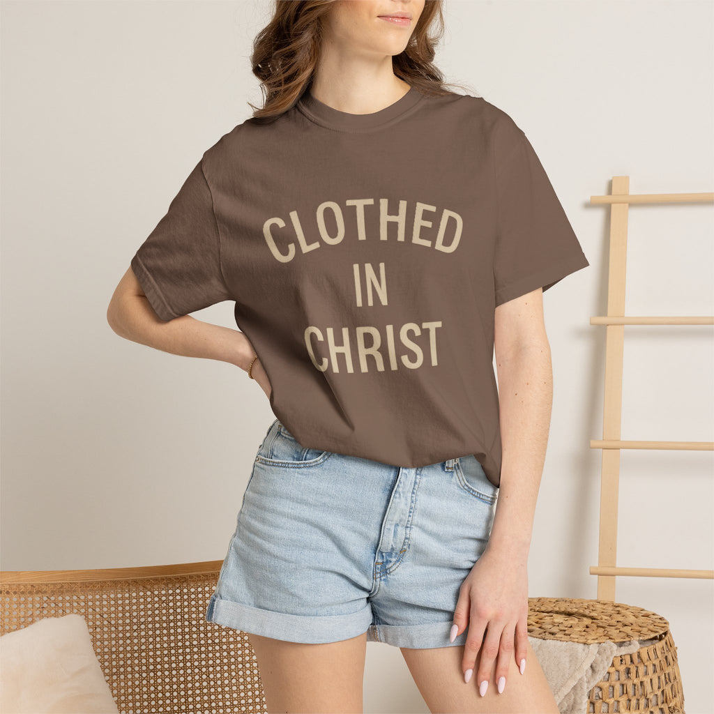 Clothed in Christ T-Shirt — Faith-Based Christian Tee Printify