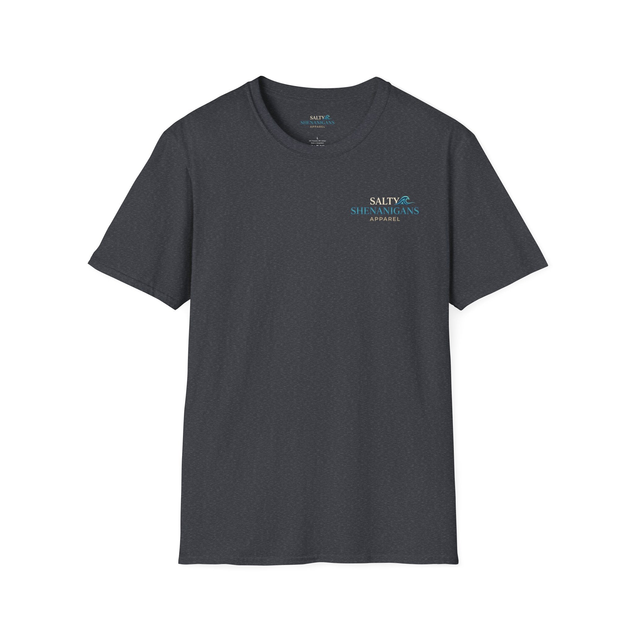 Never Late To Happy Hour Coastal Graphic Tee Printify