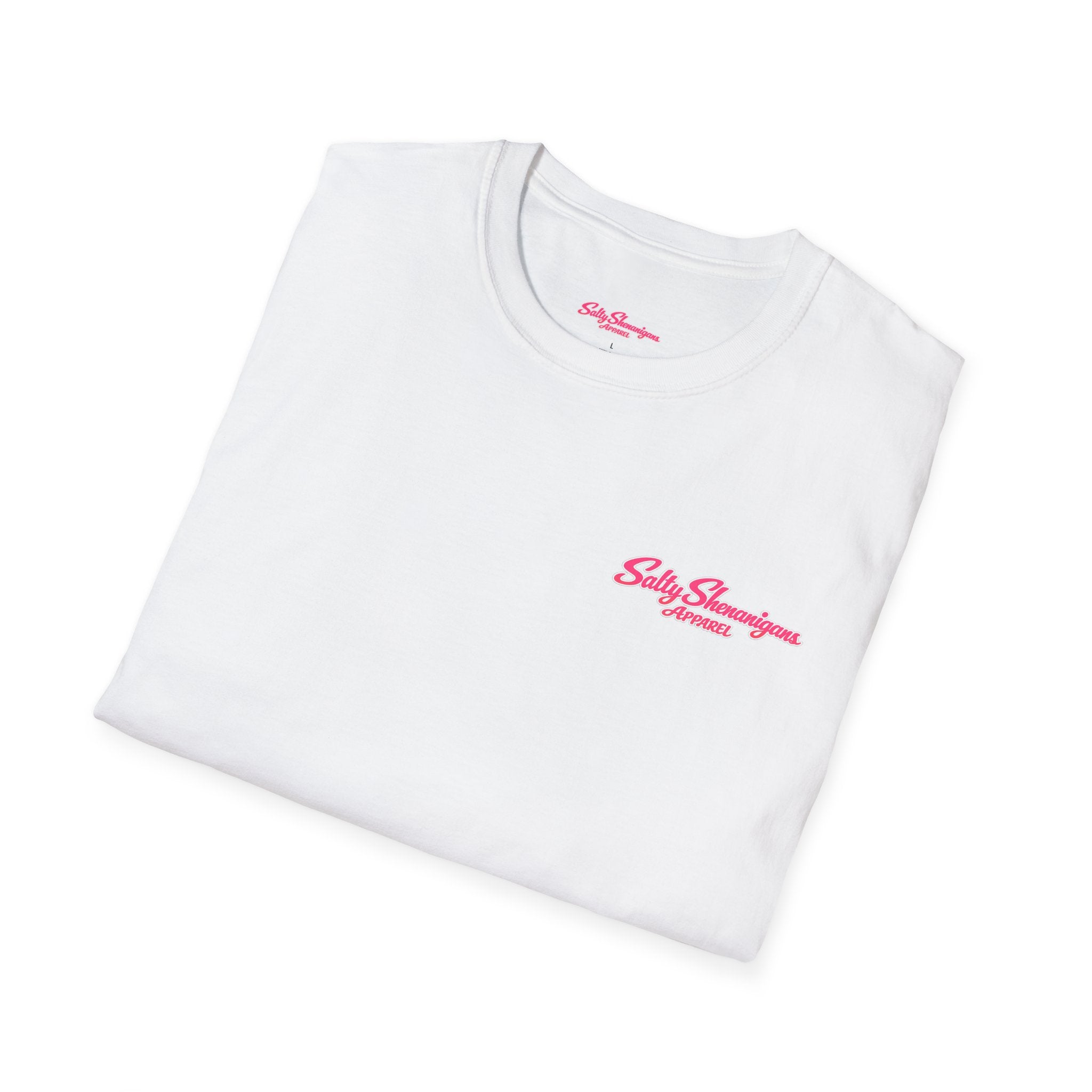 Salty Shenanigans Beach Club T-Shirt — Graphic Beach Scene Tee Printify