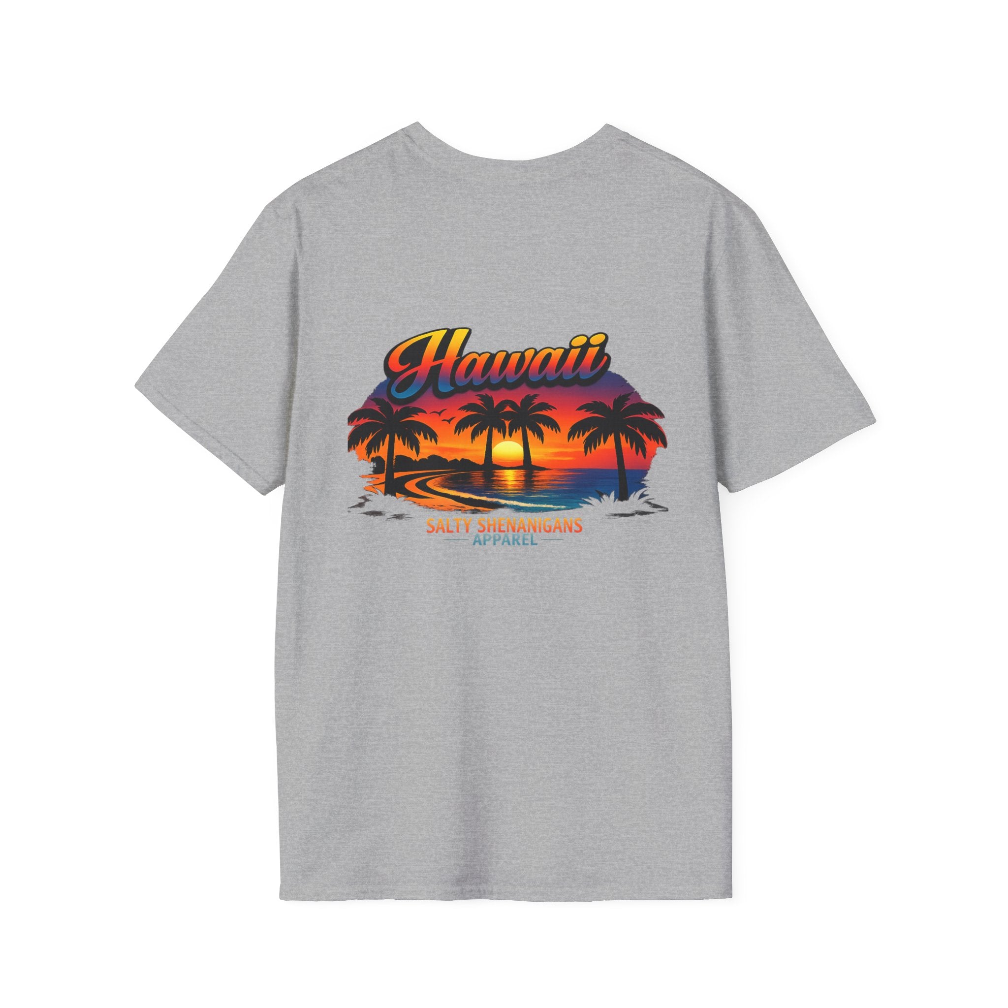 Hawaii Beach Palm T-Shirt Printify