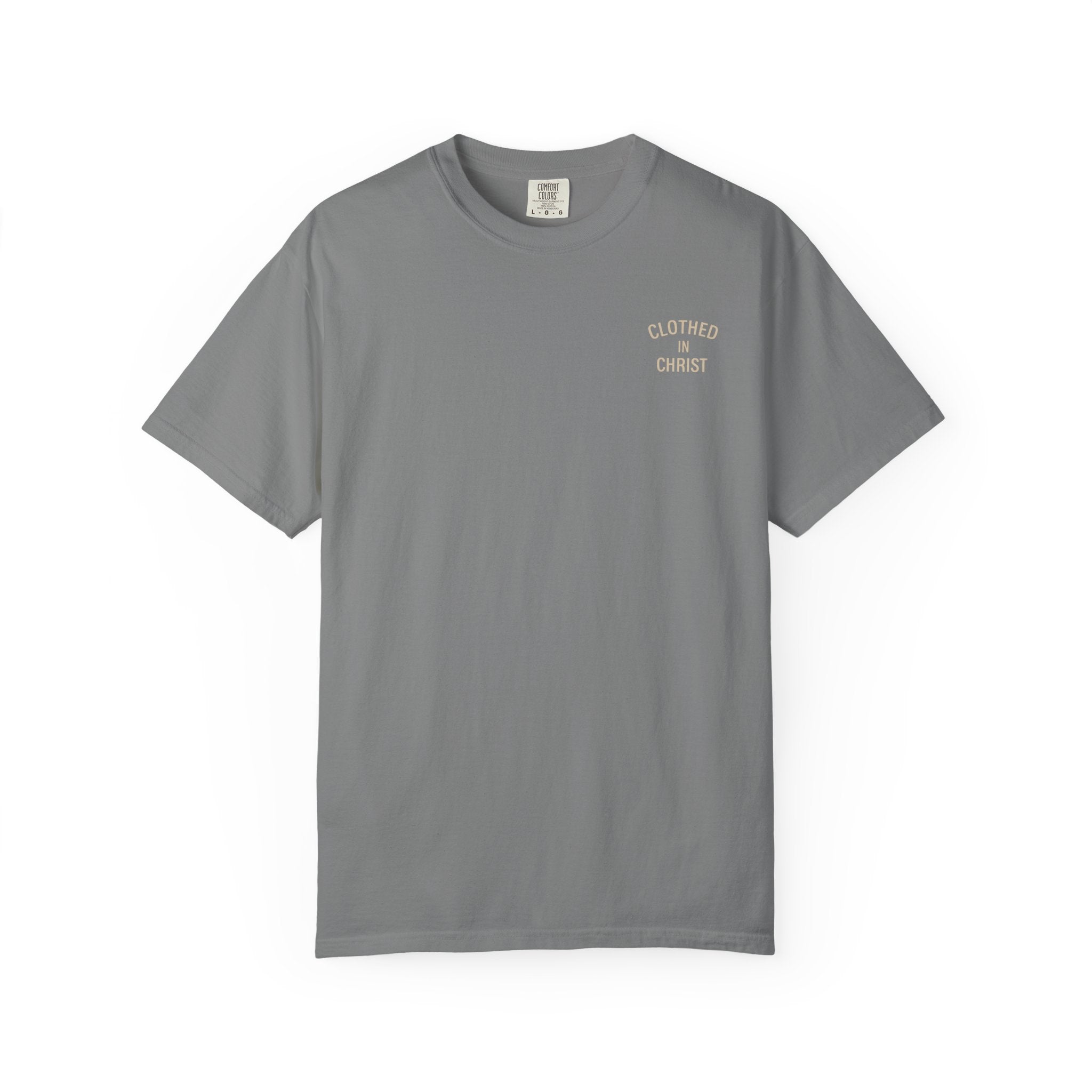 Clothed In Christ T‑Shirt — Isaiah 43:2 Beach Tee Printify