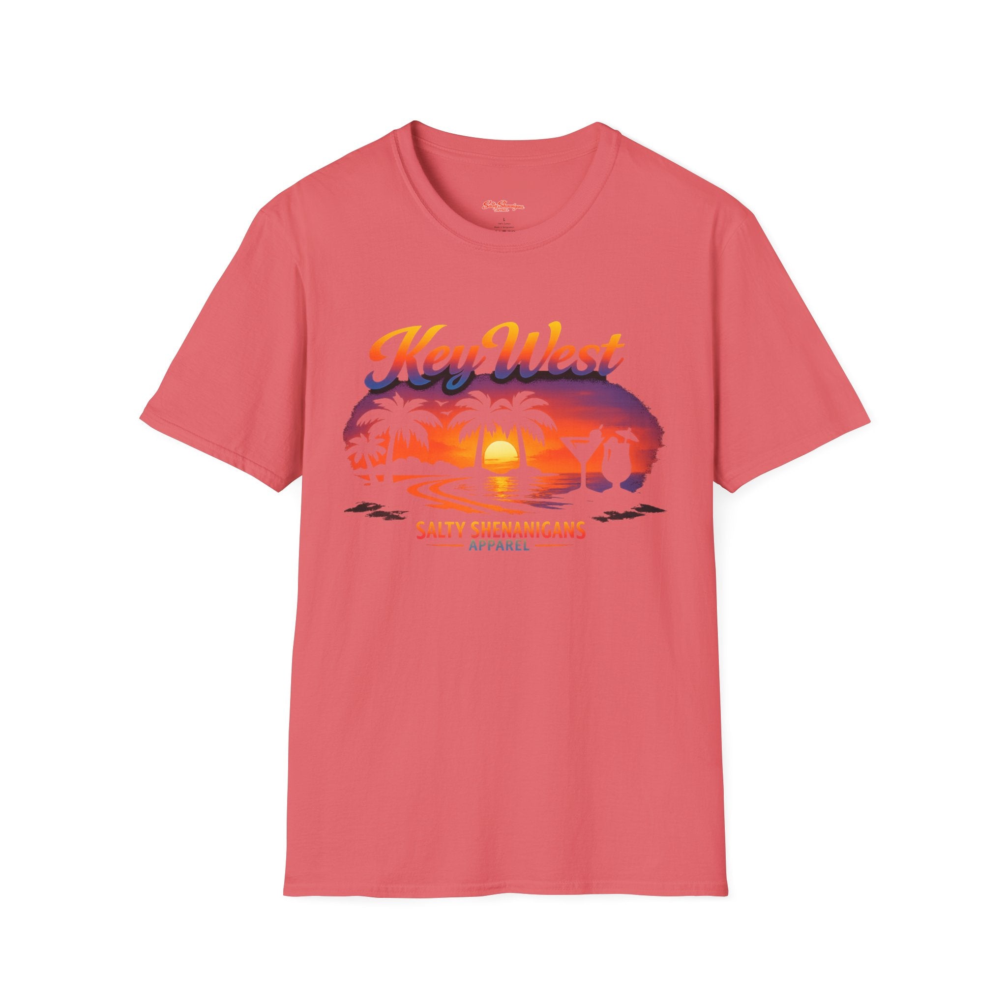 Key West Beach Palm T-Shirt Printify