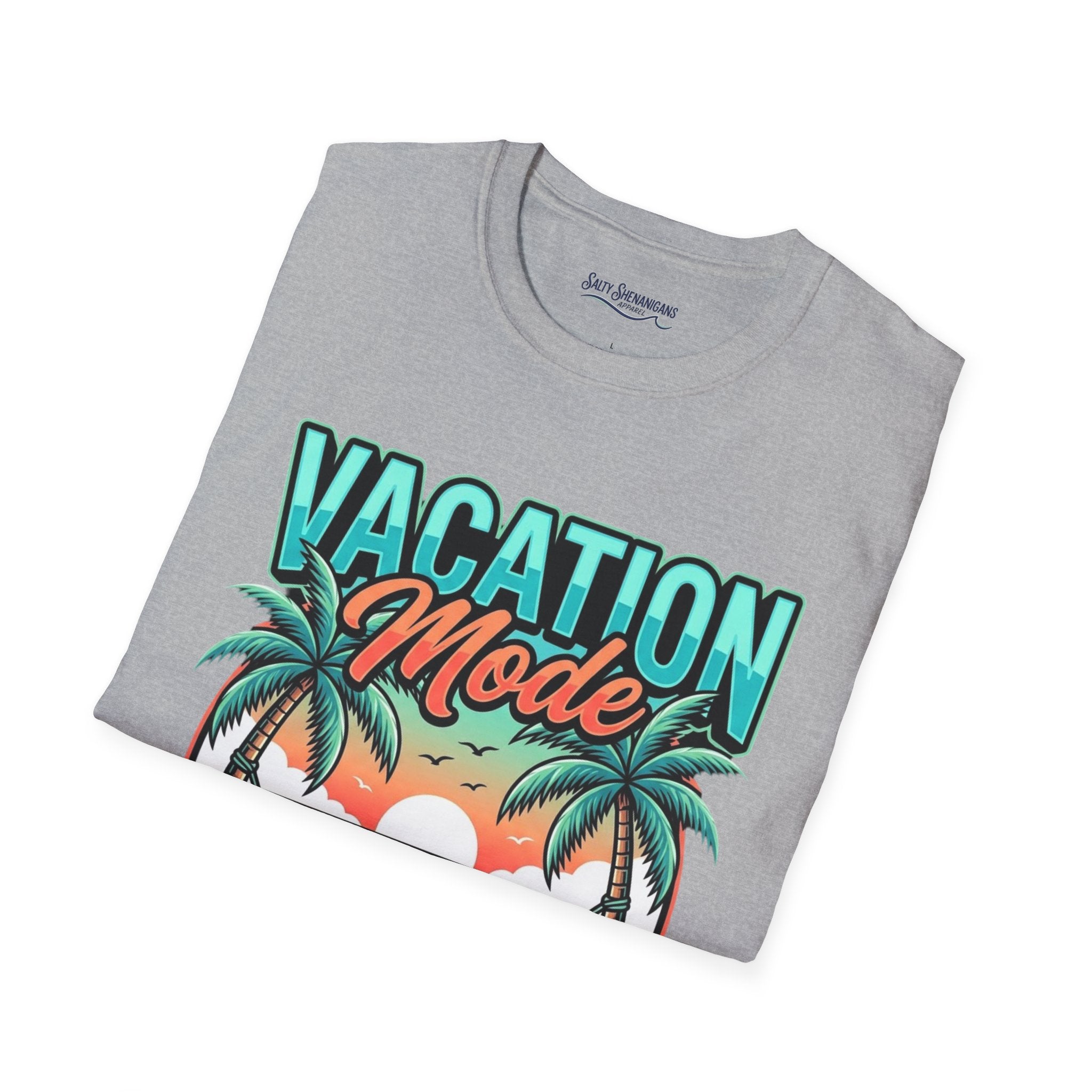 Vacation Mode Sunset Hammock Beach Tee Printify