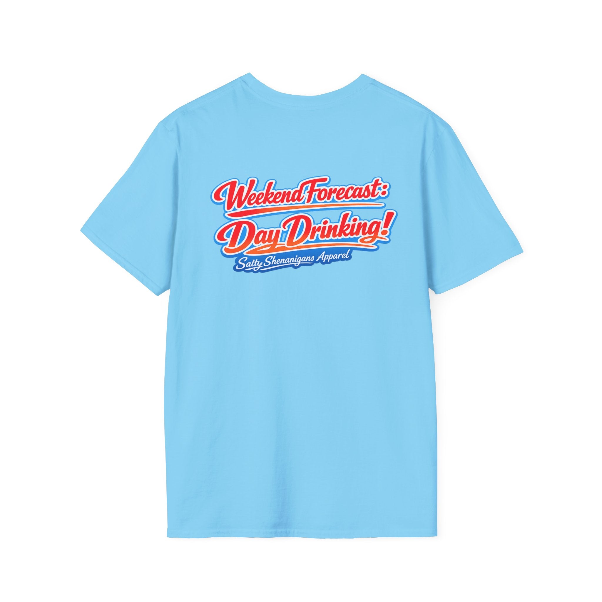 Salty Shenanigans Apparel Weekend Forecast Day Drinking T-Shirt Printify