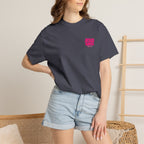 Jesus Saves T‑Shirt — Bold Pink Faith Graphic Tee Printify