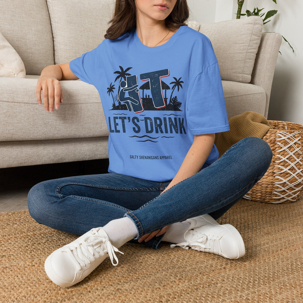 Let's Drink Coastal Graphic Tee Printify
