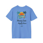 Salty Shenanigans Apparel Never Late To Happy Hour T-Shirt Printify