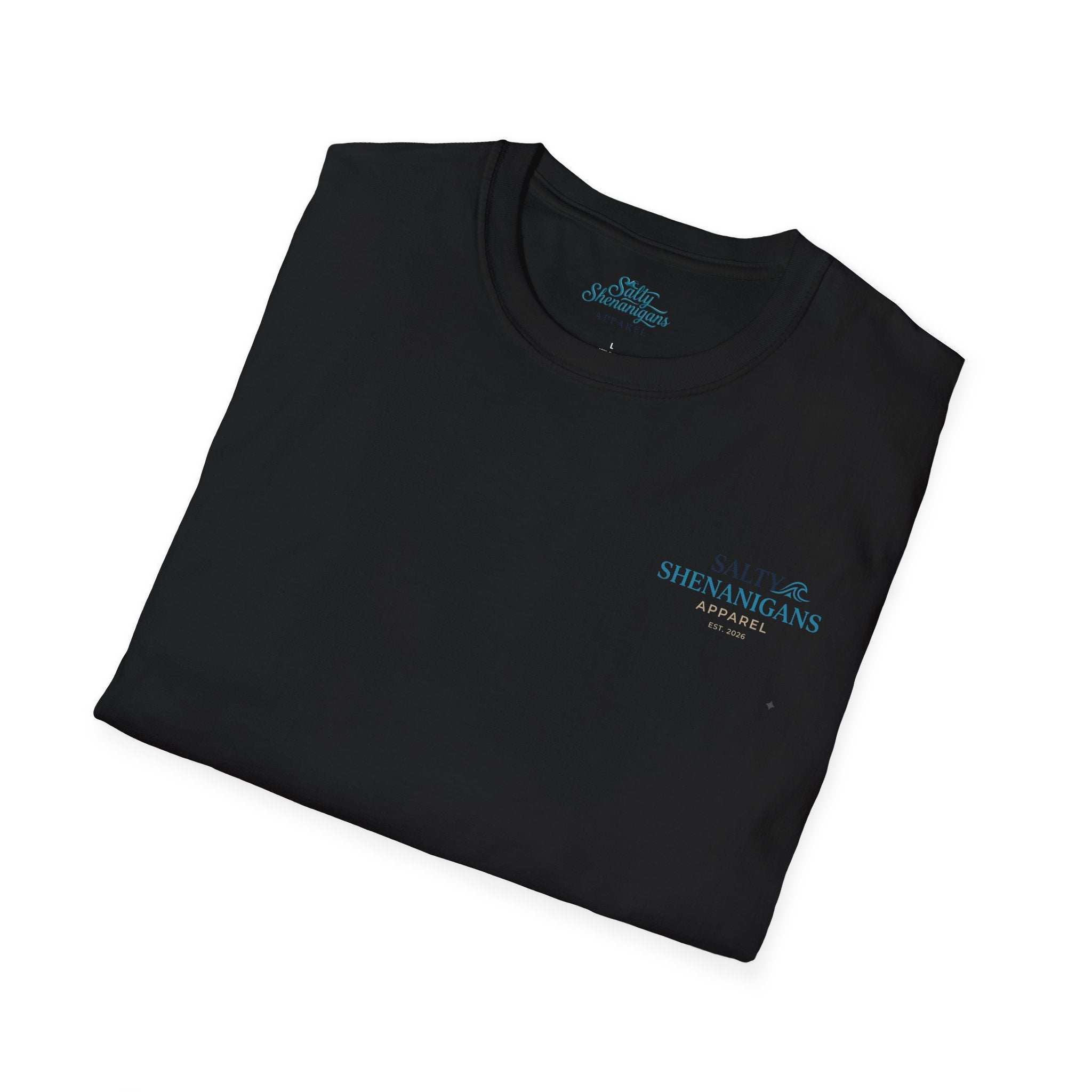 Never Late To Happy Hour Coastal Graphic Tee | Salty Shenanigans Apparel Printify