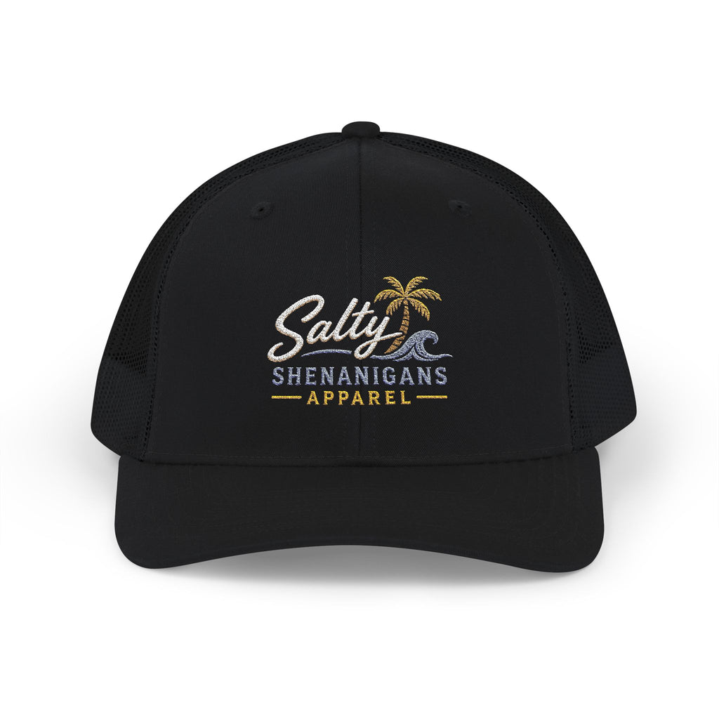 Salty Shenanigans Apparel Classic Coastal Snapback Trucker Hat Printify