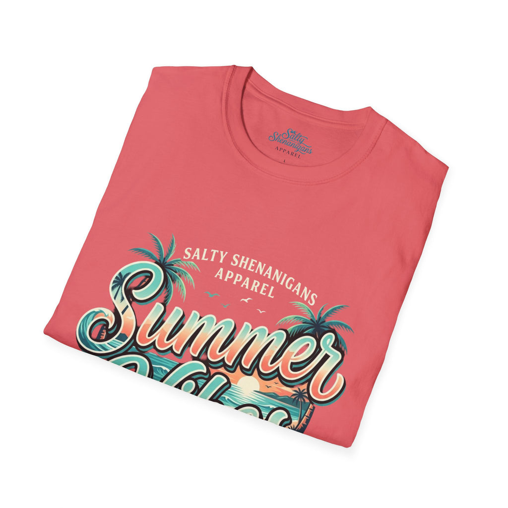 Summer Vibes™ Coastal Lifestyle Graphic Tee | Salty Shenanigans Apparel  Alternate SEO Title Printify