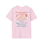 Shoes And Shirts Required - Salty Shenanigans Apparel T-Shirt Printify