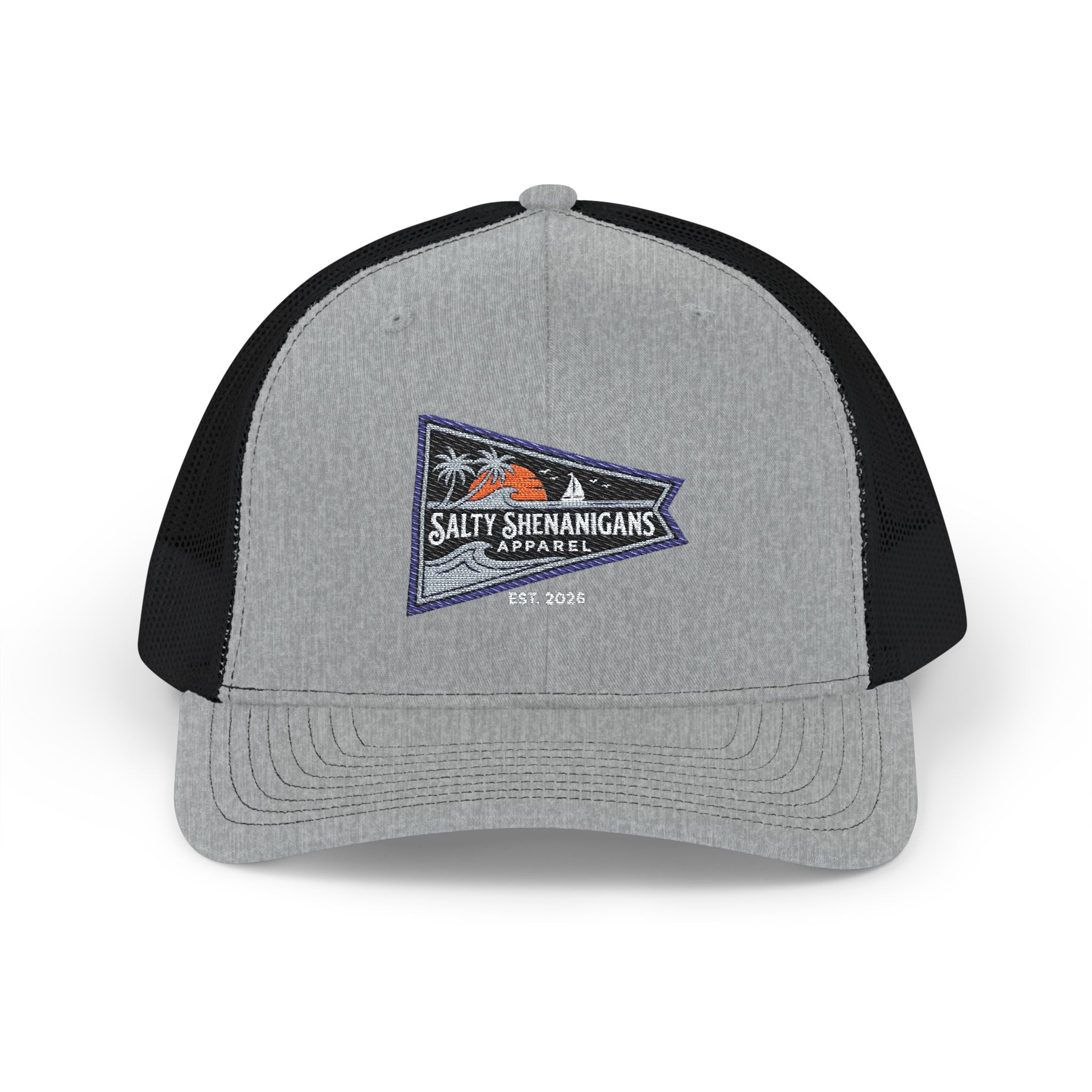 Salty Shenanigans Premium Coastal Yacht Club Burgee Logo Printify