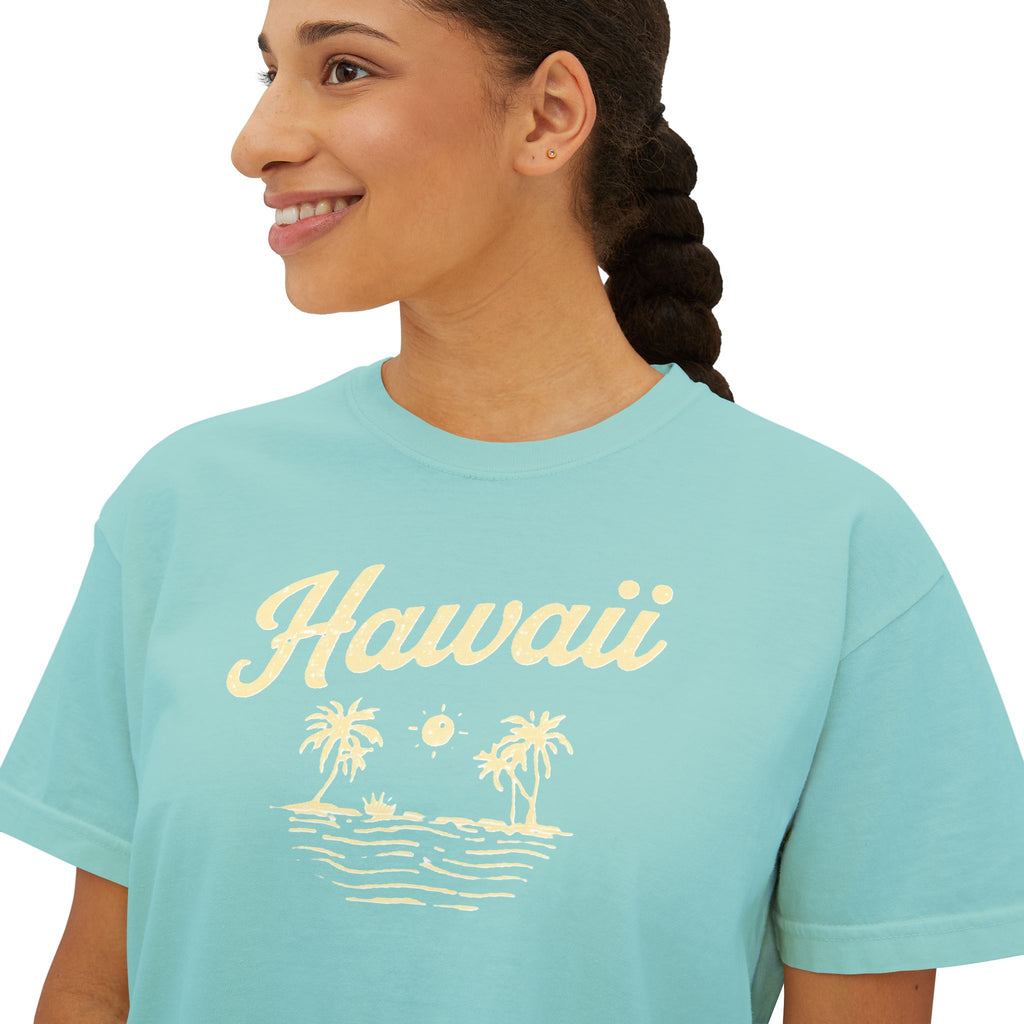 Hawaii Women's Boxy Tee — Salty Shenanigans
