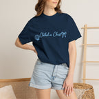 Clothed in Christ Coastal T-Shirt- Blue Print Printify
