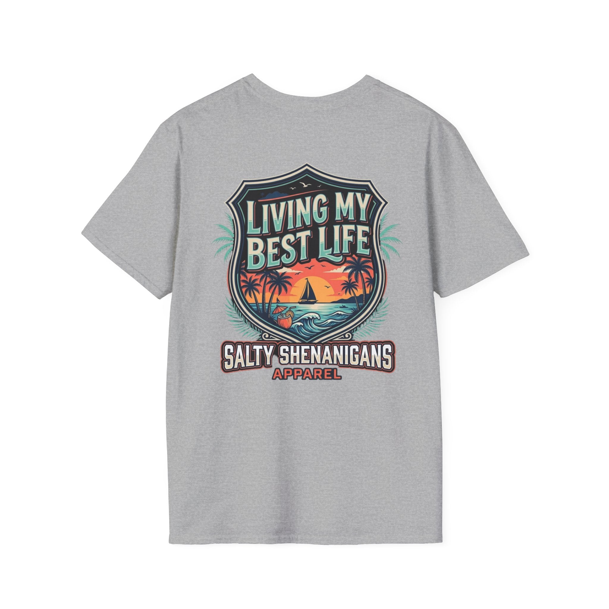 Living My Best Life Shirt | Beach Vacation Tee Printify