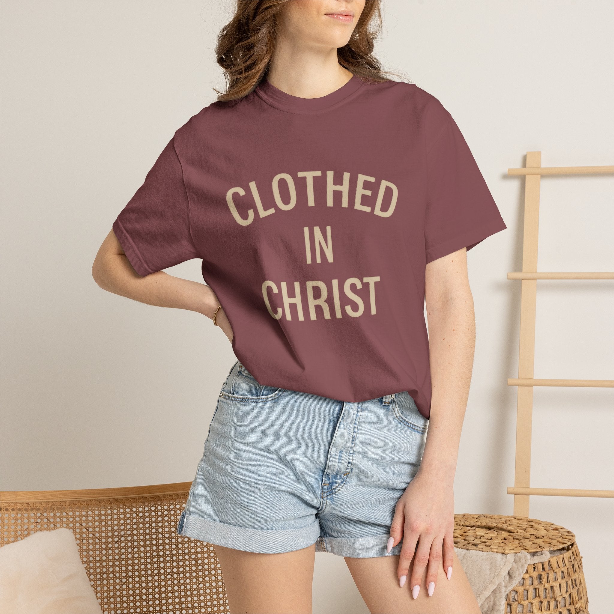 Clothed in Christ T-Shirt — Faith-Based Christian Tee Printify