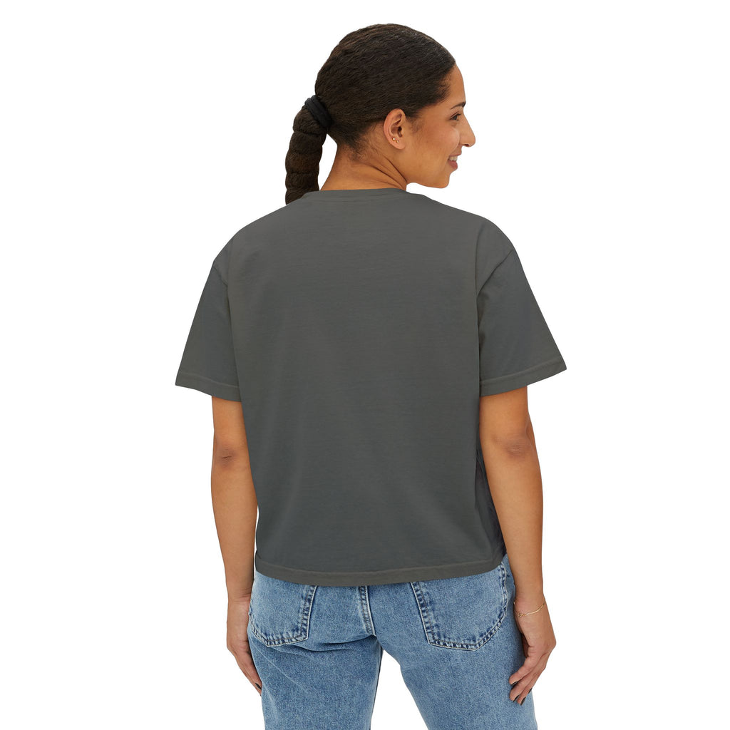 SALT Women's Boxy Tee - 'Salty Shenanigans' Beach Sunset Graphic Printify