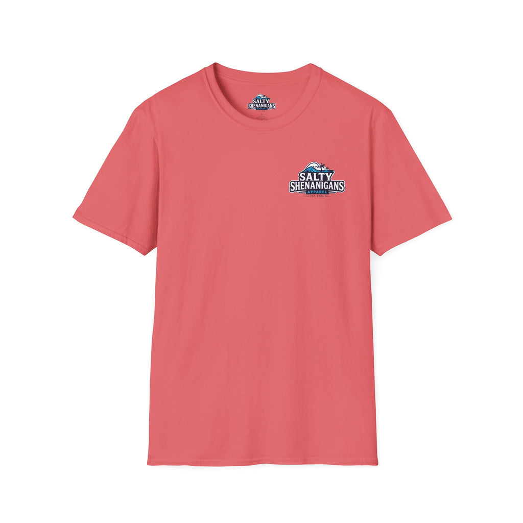 Never Late to Happy Hour Coastal Sunset Tee Printify