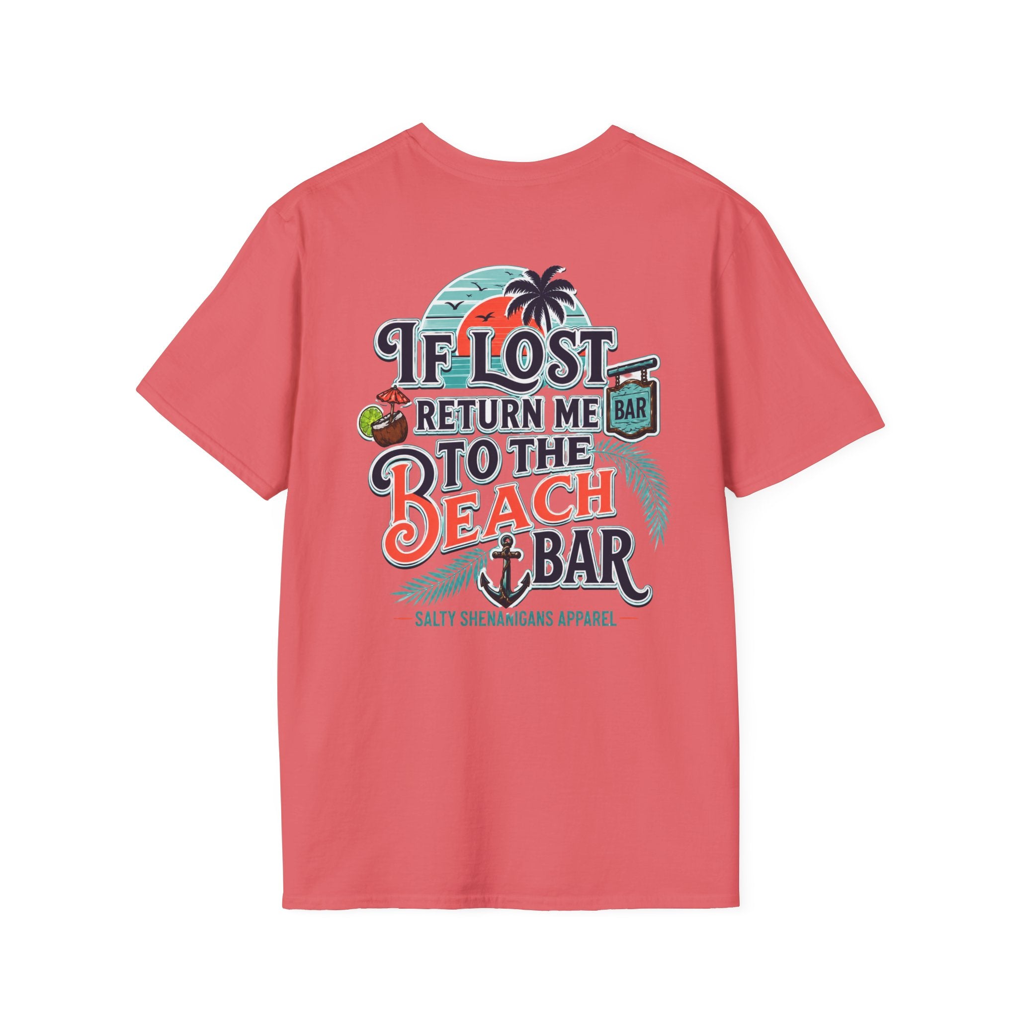 If Lost Return Me To The Beach Bar T-Shirt Printify