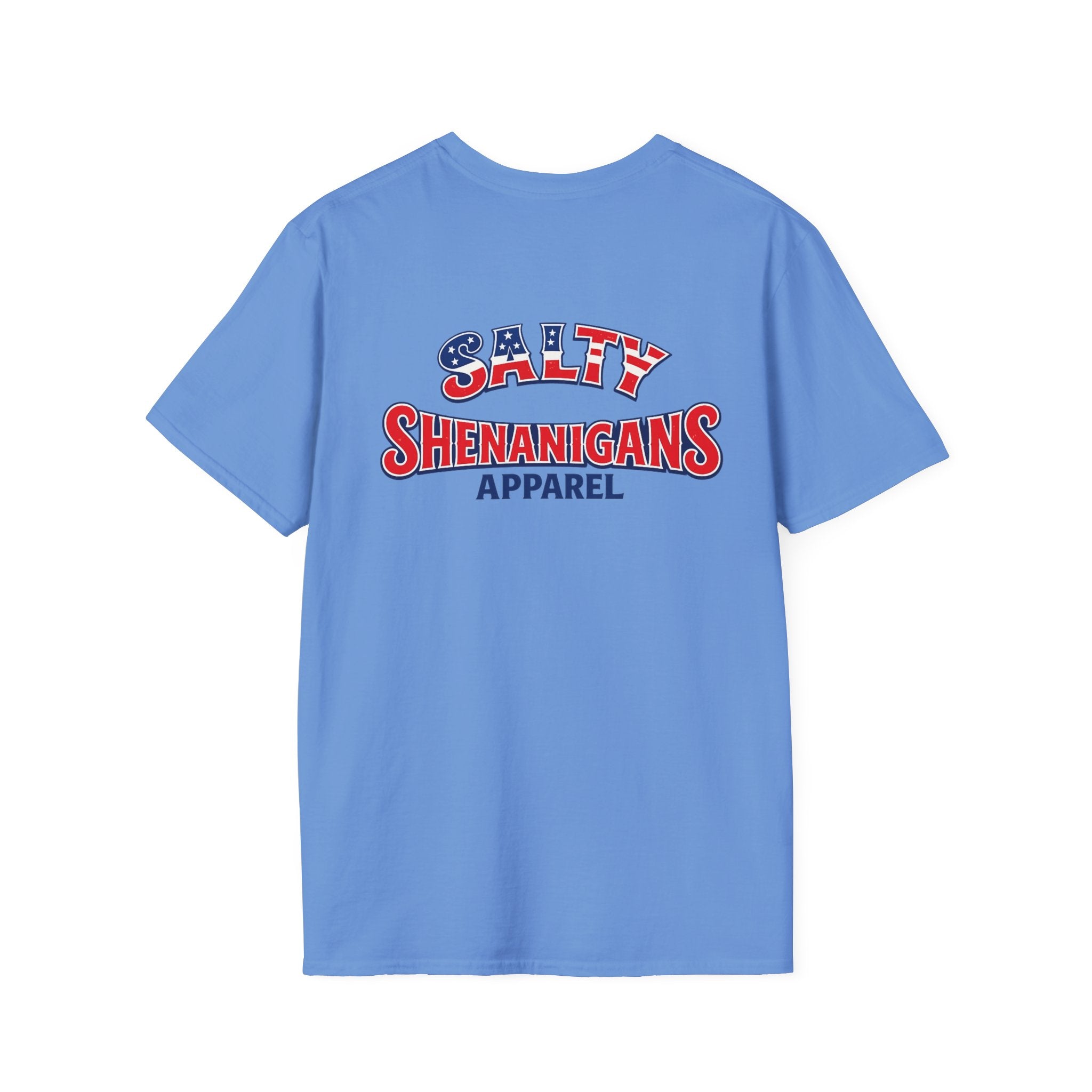 Salty Shenanigans Americana Logo Tee – Printify