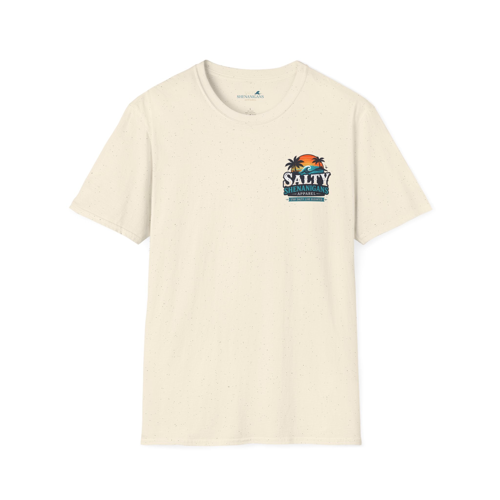 Salty Shenanigans Apparel Wave Logo Tee Printify