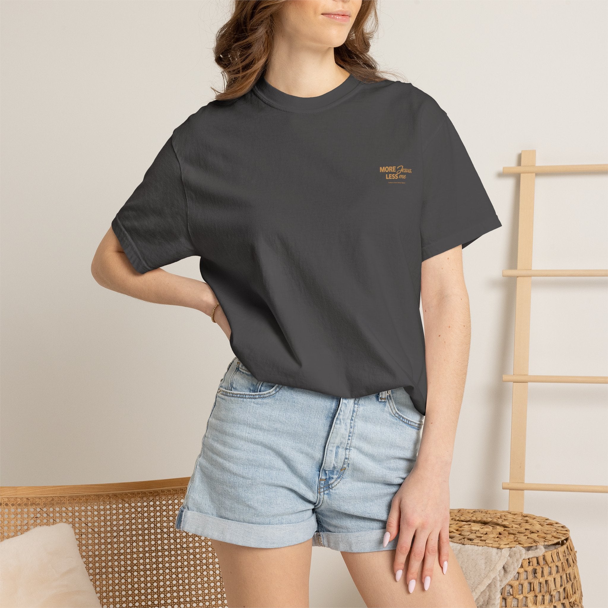Clothed In Christ - More Jesus Less Me T-Shirt — Faith-Based Christian Graphic Tee Printify