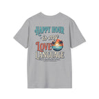 Happy Hour Is My Love Language Beach Bar T-Shirt Printify