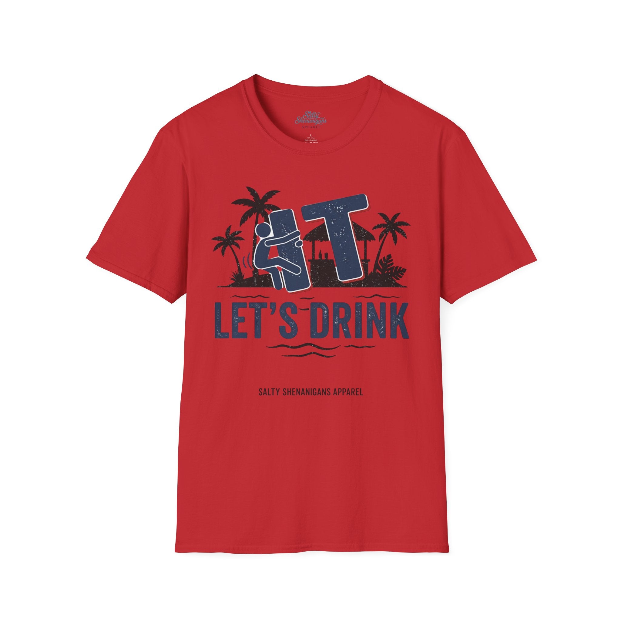 Let's Drink Coastal Graphic Tee Printify