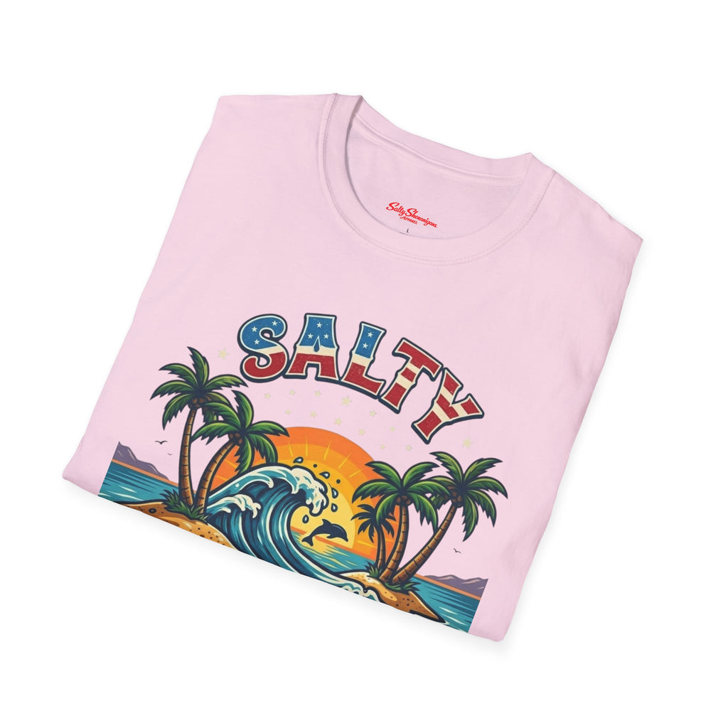 Salty Shenanigans Apparel Beach T-Shirt Printify