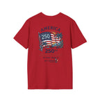 Salty Shenanigans Apparel America 250 Palm Color T-Shirt Printify