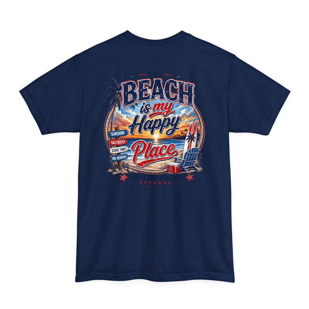 Beach Is My Happy Place Tall Tee Printify