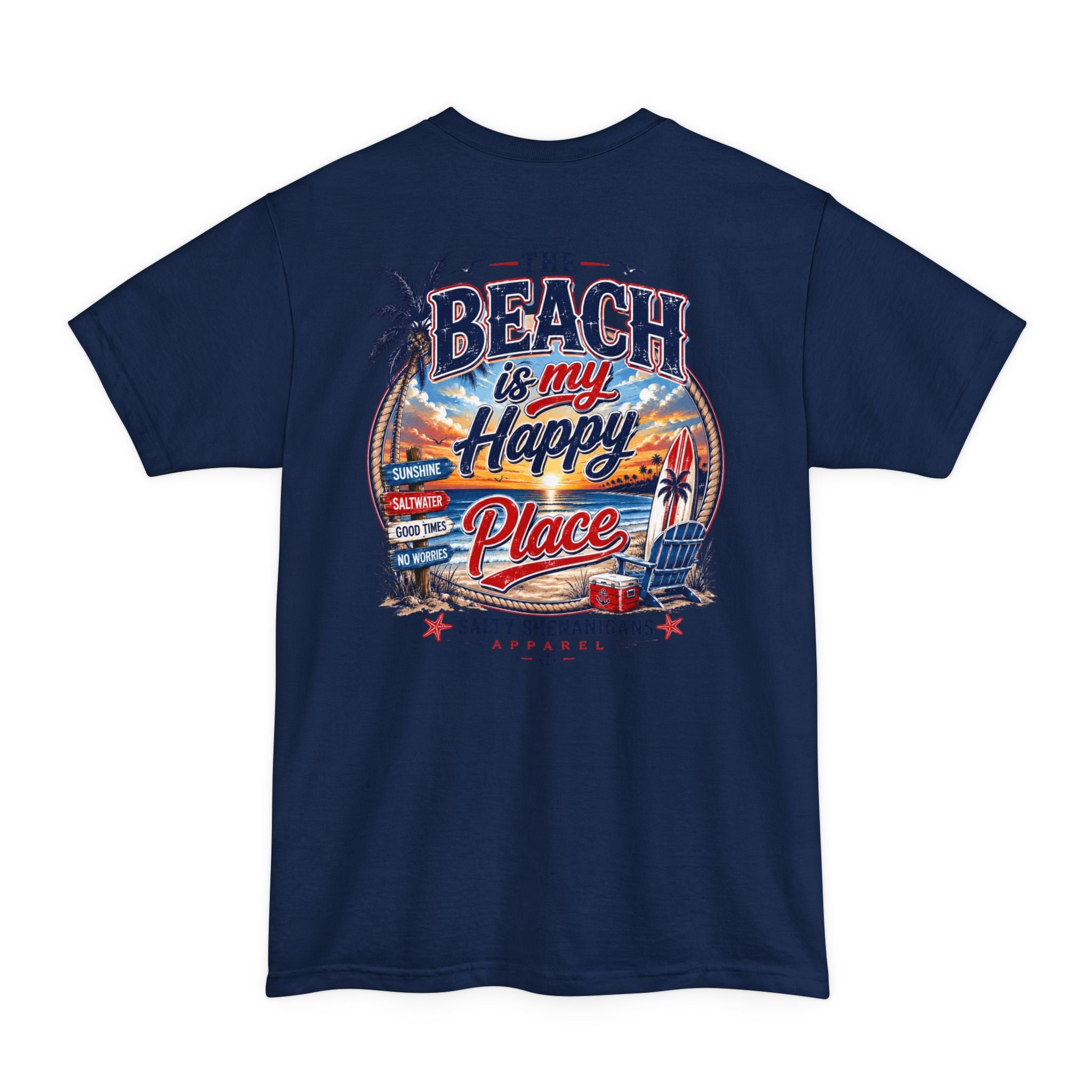 Beach Is My Happy Place Tall Tee Printify