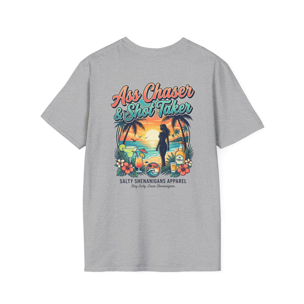 Ass Chaser & Shot Taker Coastal Graphic Tee Printify