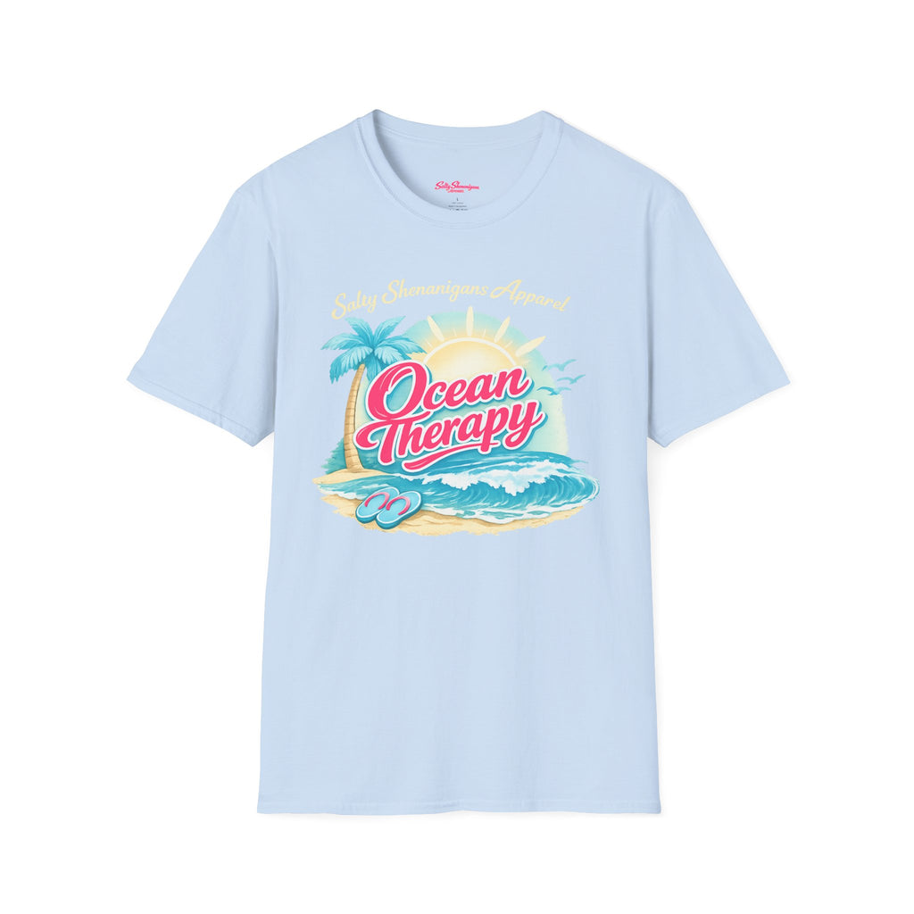Salty Shenanigans Apparel Ocean Therapy T-Shirt Printify