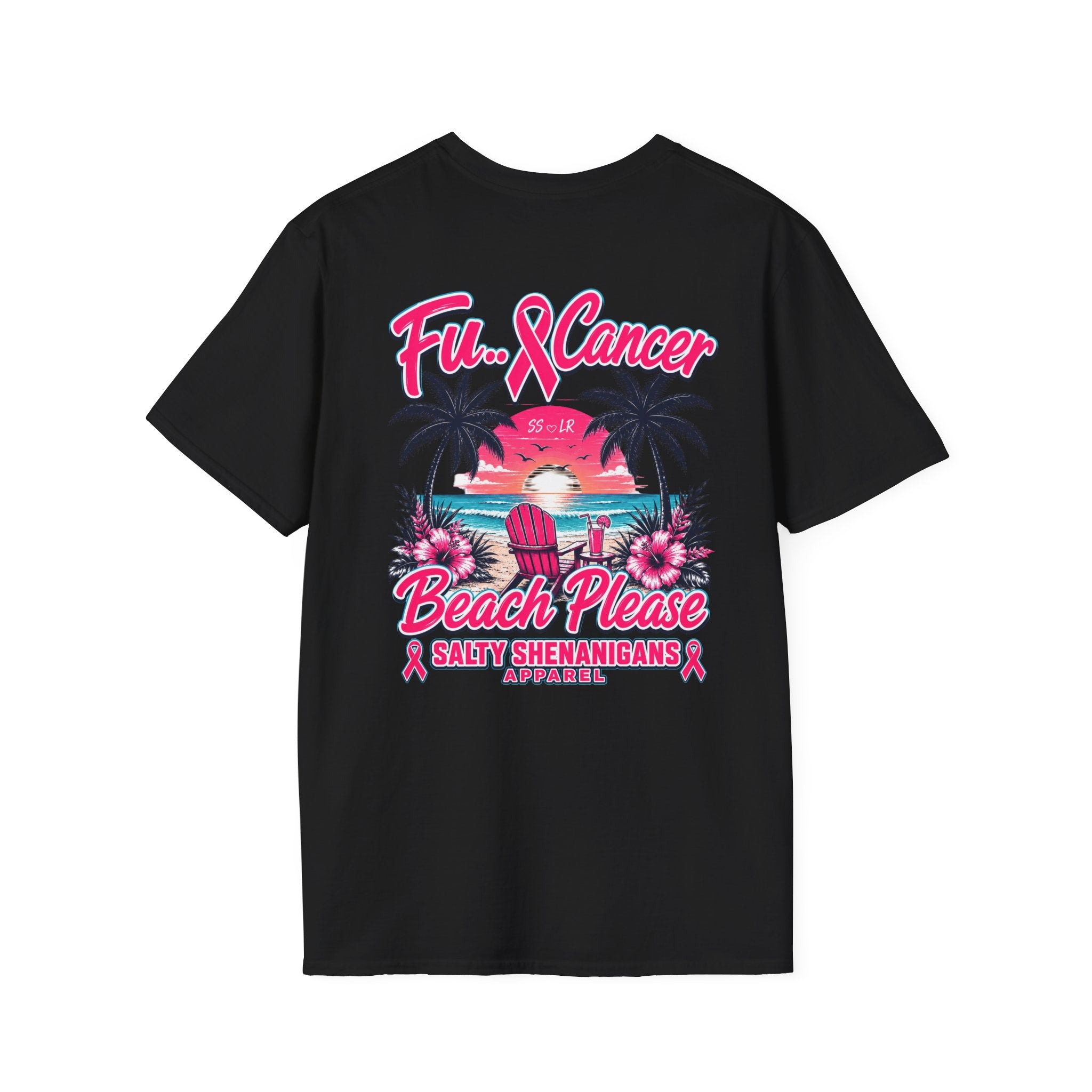 Fu.. Cancer – Beach Please | Cancer Awareness Beach Shirt Printify