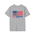 Salty Shenanigans Apparel USA Flag Palm T-Shirt Printify