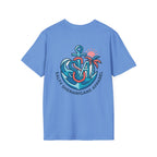 Salty Shenanigans Anchor Monogram Tee | Coastal Lifestyle T-Shirt | Gildan 64000 Softstyle Printify