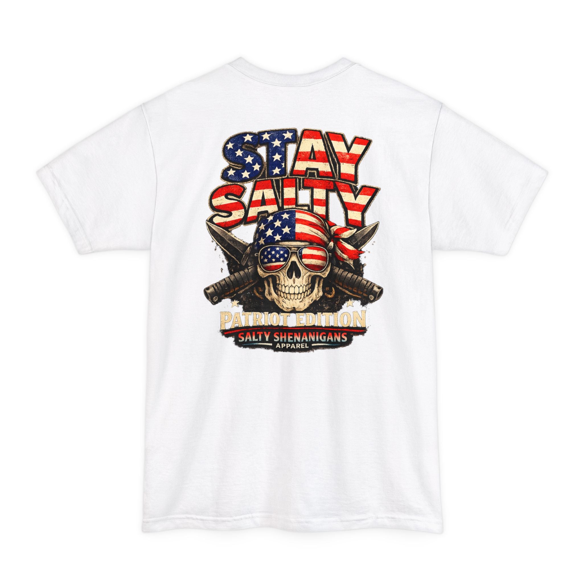 Stay Salty Patriot Edition Salty Shenanigans Apparel Tall T-Shirt Printify