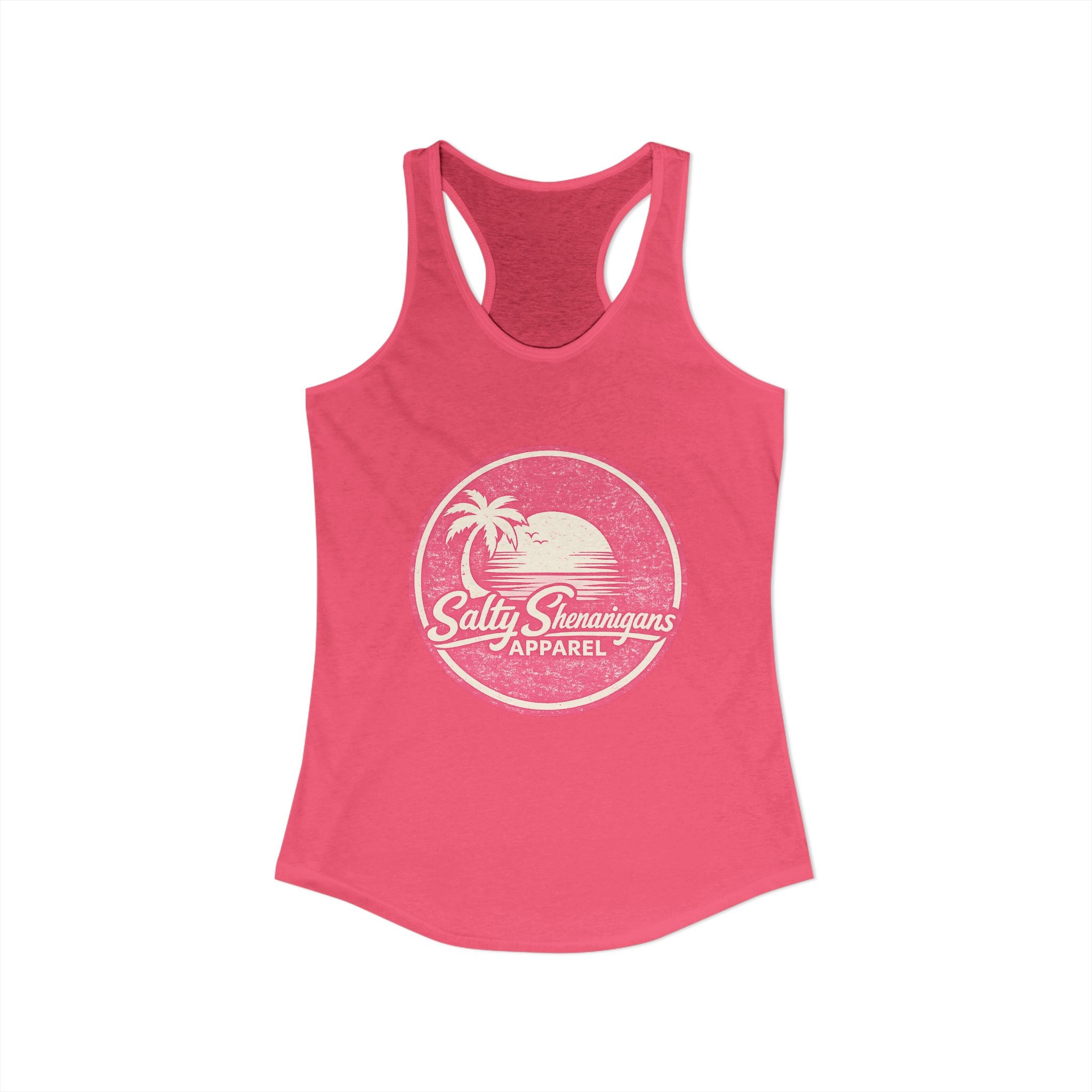 Salty Shenanigans Apparel Racerback Tank Printify