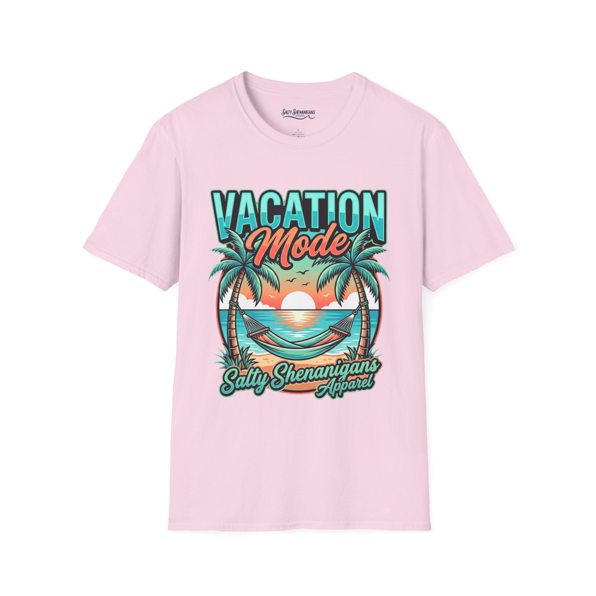Vacation Mode Sunset Hammock Beach Tee Printify