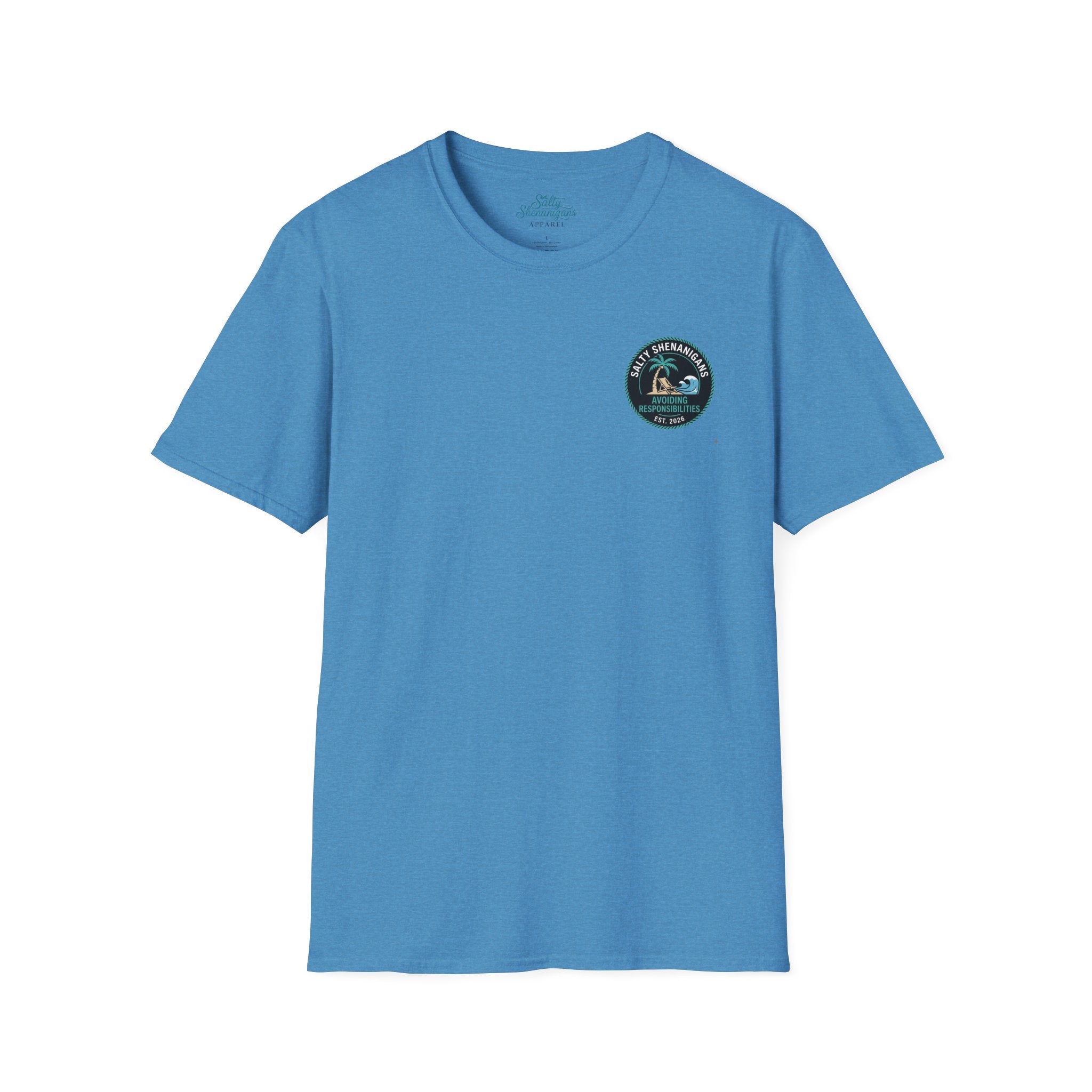 Avoiding Responsibilities Coastal Lifestyle Graphic Tee Printify