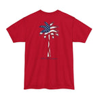 Tall American Flag Palm — Salty Shenanigans Apparel Patriotic Tee Printify