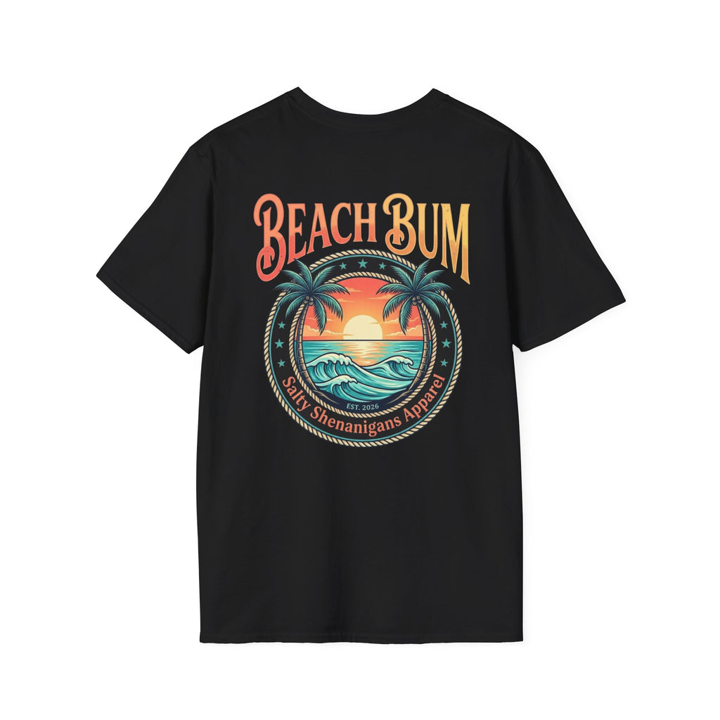 Beach Bum Coastal Sunset T-Shirt Printify