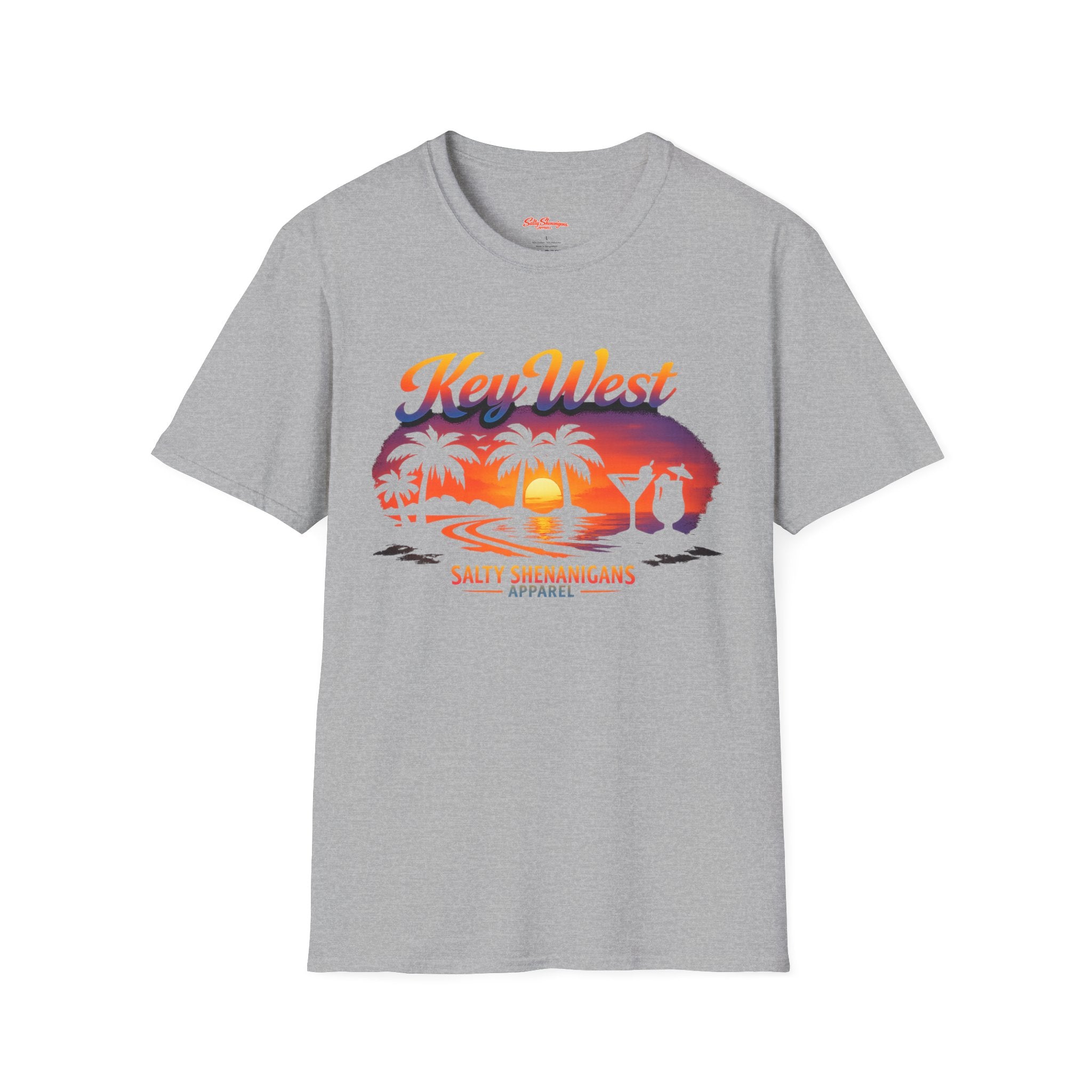 Key West Beach Palm T-Shirt Printify