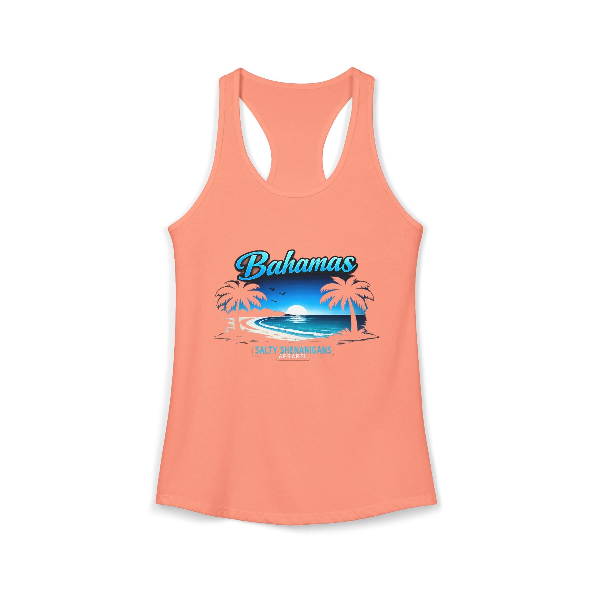 Women's Salty Shenanigans Bahamas Racerback Tank Printify