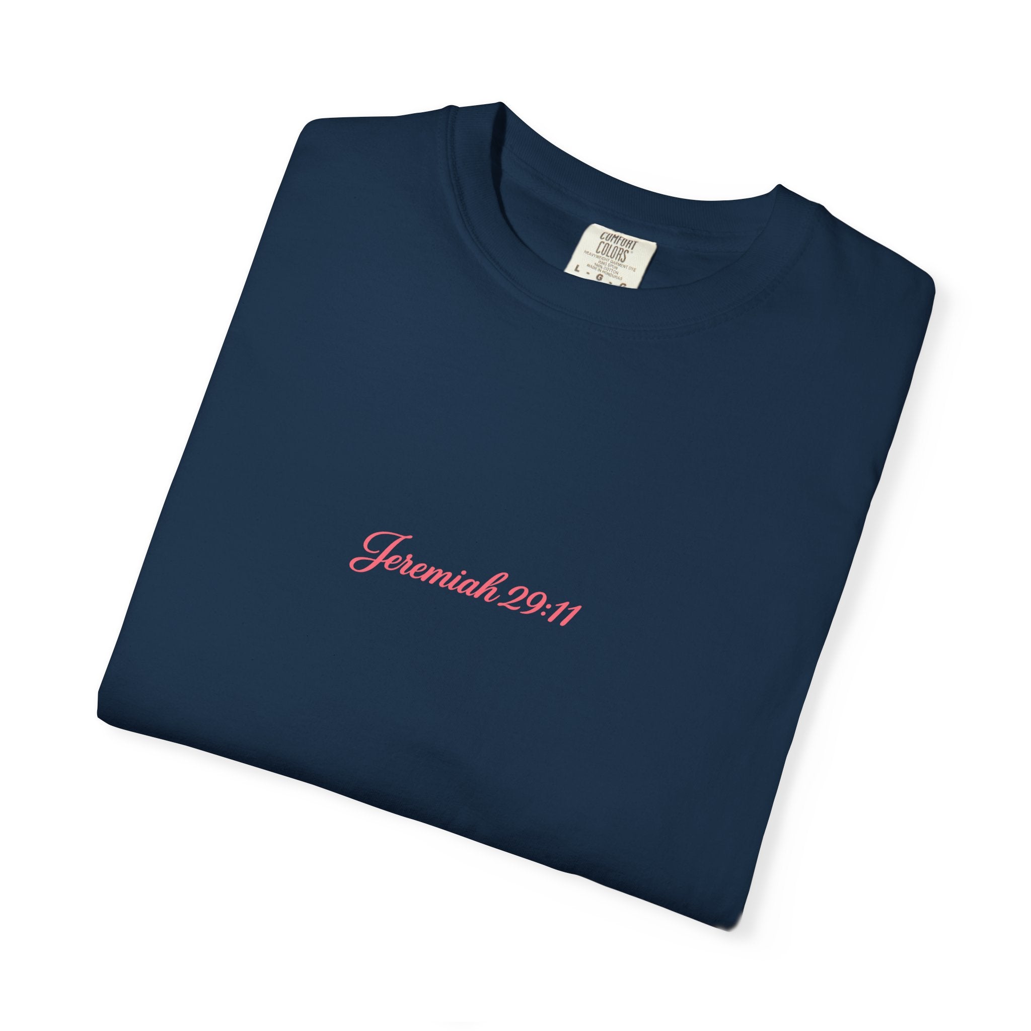 Scripted Scripture T‑Shirt — “For I know the plans I have for you” Inspirational Tee Printify