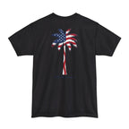 Tall American Flag Palm — Salty Shenanigans Apparel Patriotic Tee Printify