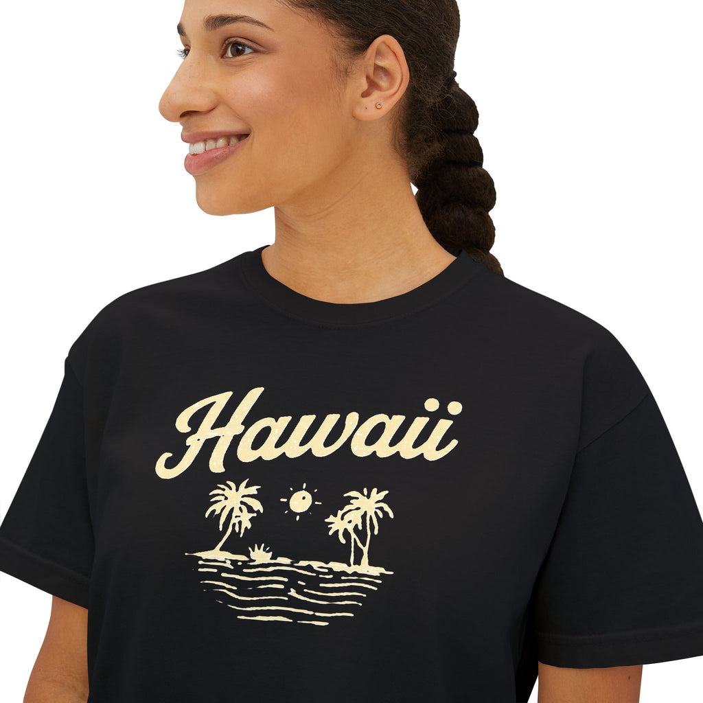Hawaii Women's Boxy Tee — Salty Shenanigans