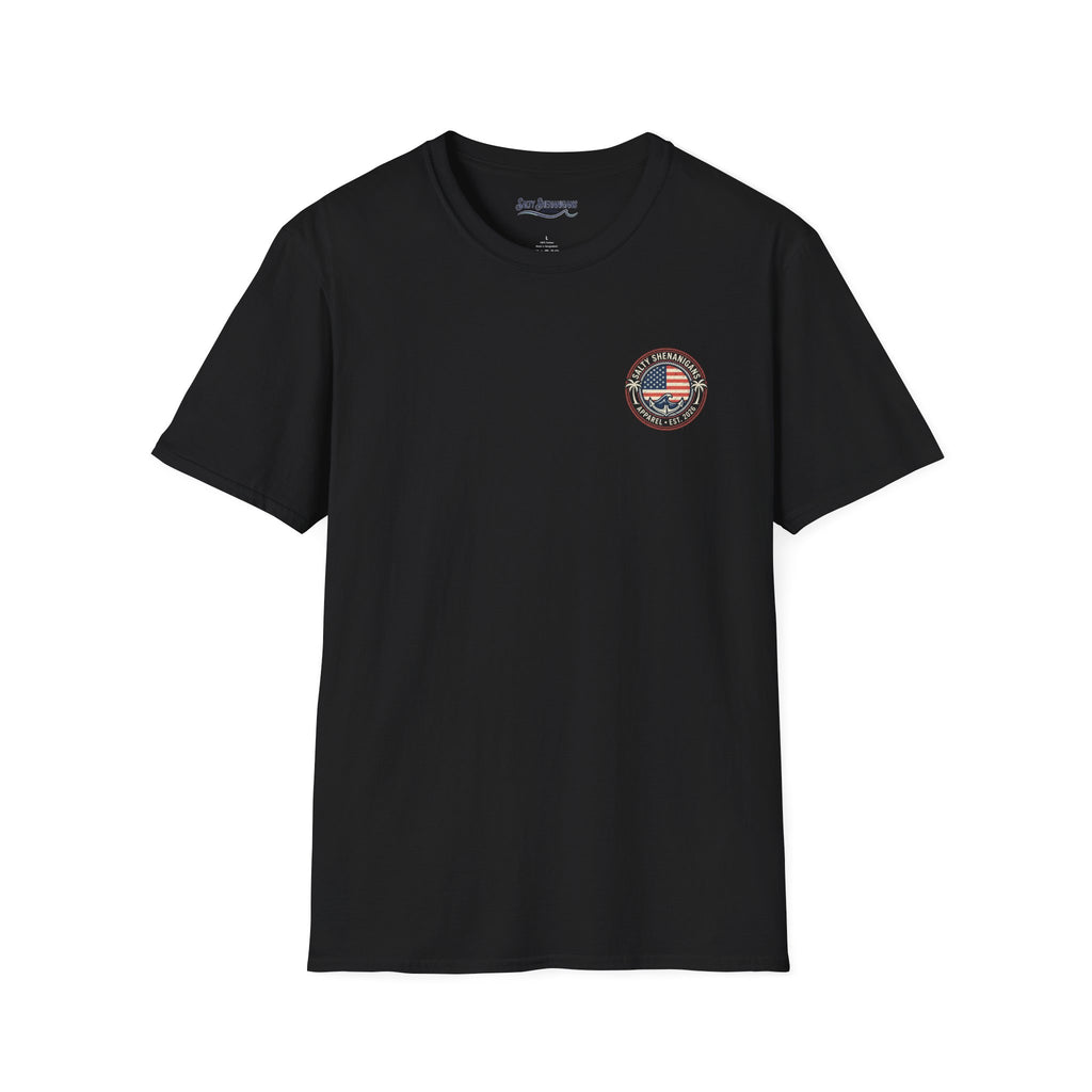 American Made Coastal Raised Patriotic T-Shirt Printify
