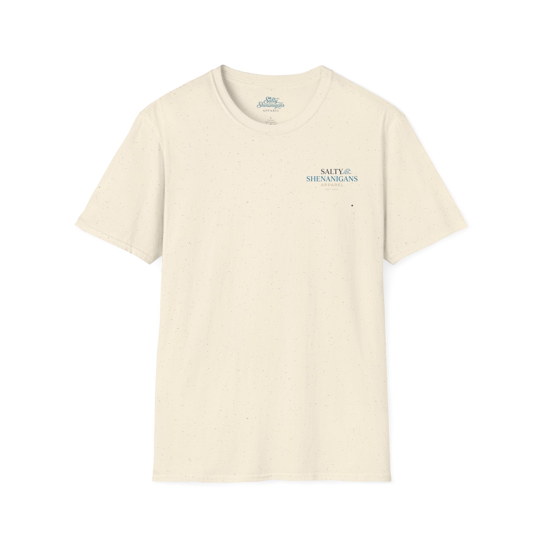 Never Late To Happy Hour Coastal Graphic Tee | Salty Shenanigans Apparel Printify